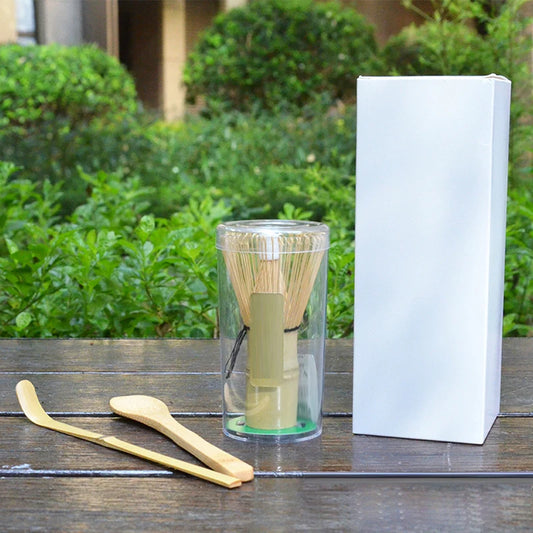 5Pcs Japanese Matcha Tea Set with Matcha Bowl Bamboo Whisk and Scoop Traditional Tea Making Kit Gift Box