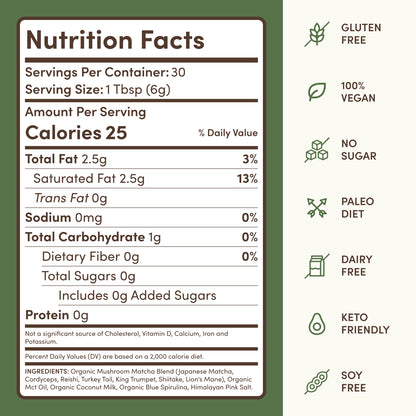 Mushroom Matcha (30 Servings)