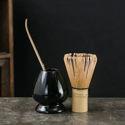 3 in 1 Matcha Set Bamboo Whisk Teaspoon Ceramic Bowl Tranditional Tea Sets Home Tea-Making Tools Accessories Birthday Gifts