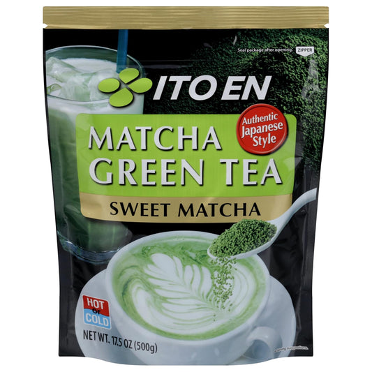 Matcha Green Tea, Sweet Powder, 17.5 Ounce (Pack of 1), Sweetened Green Tea Powder
